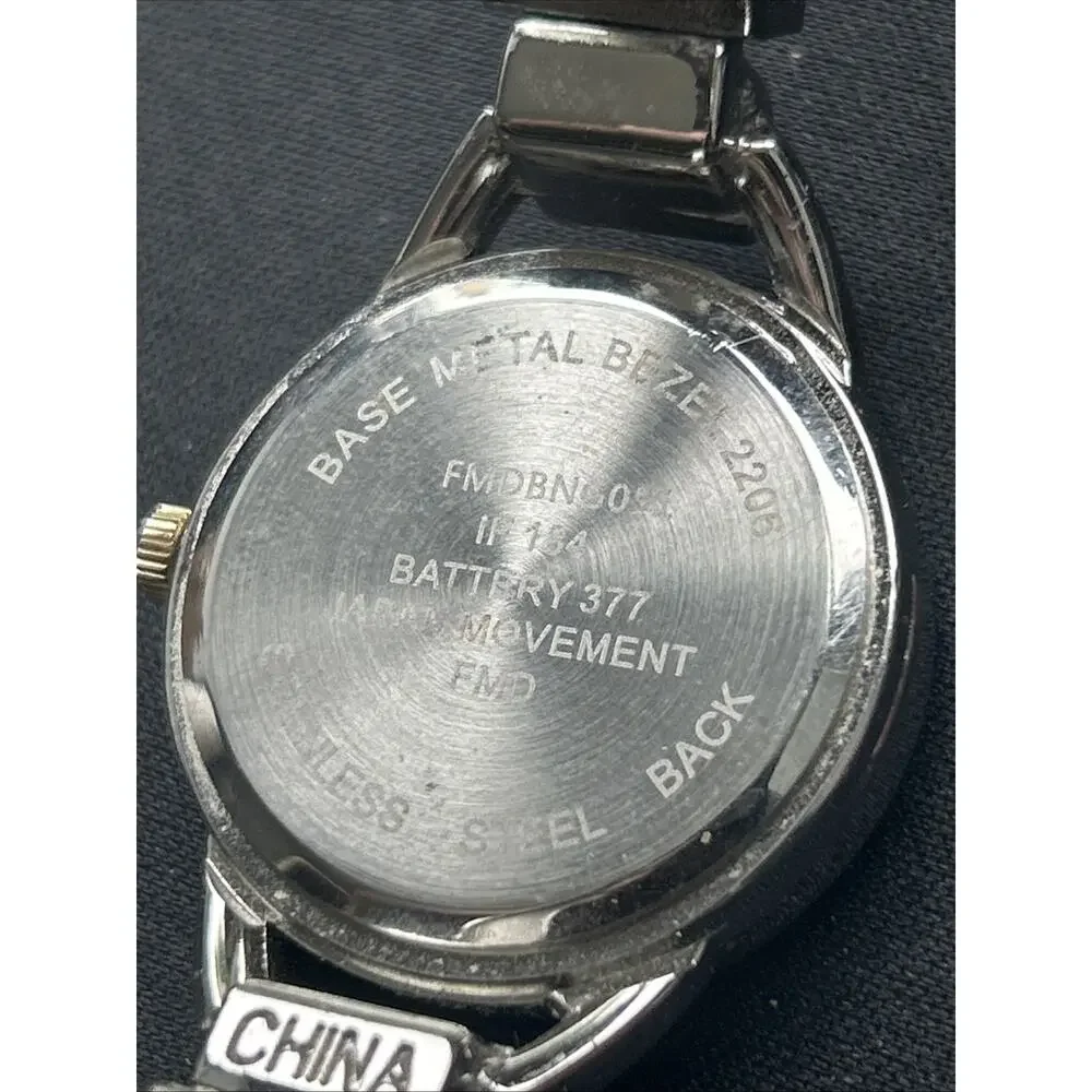 Folio Two Tone Women’s Cuff Watch
